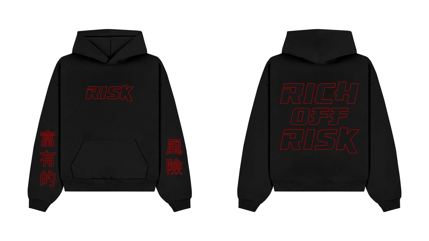 Rich off Risk CNY Red Hoodie