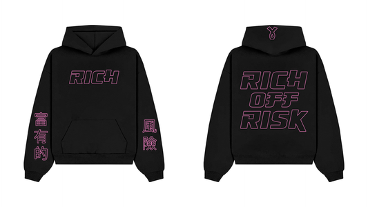 Rich off Risk CNY Breast Cancer Hoodies