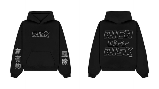 Rich off Risk CNY White Hoodies